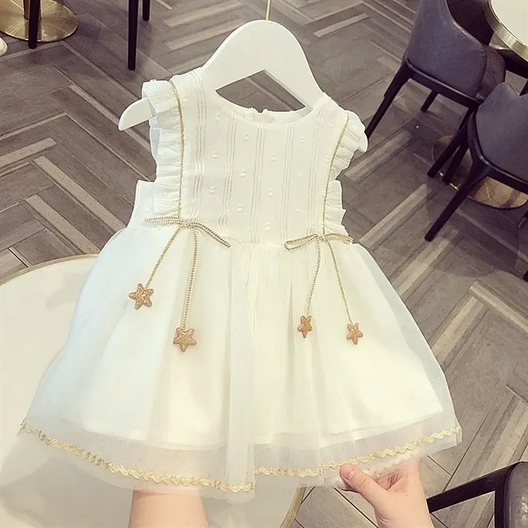 Baby Gauze Dress Summer Western Style Tulle Tutu Mesh