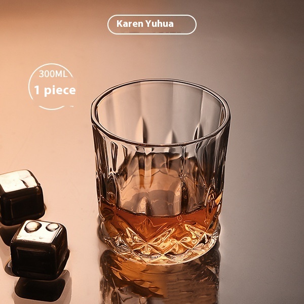 Title 5, Retro Crystal Glass Whisky Tumbler Classical