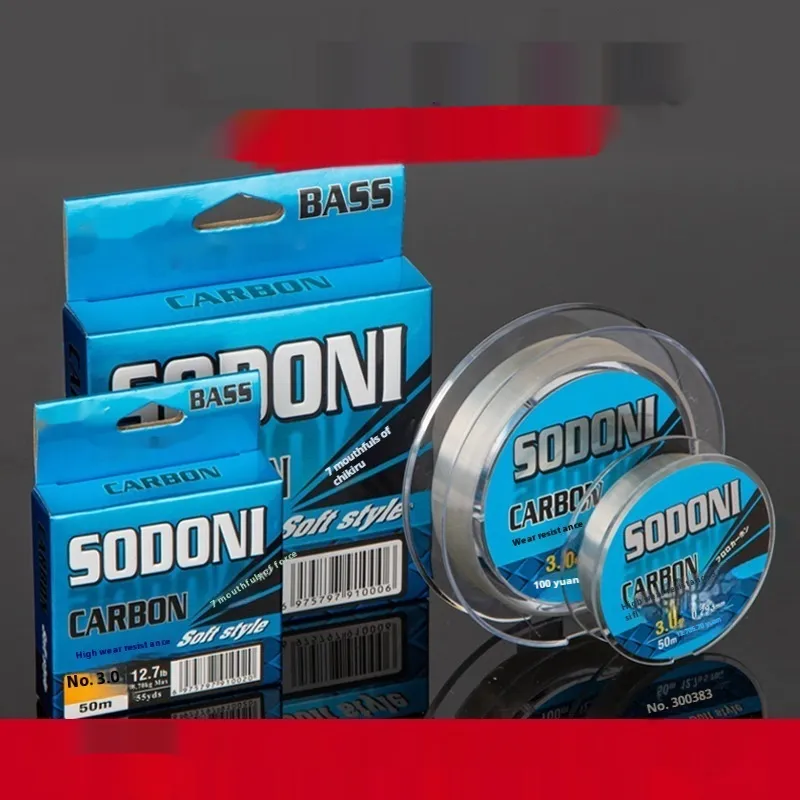 Soft Carbon Fishing Line Luofei Full 50M*100M