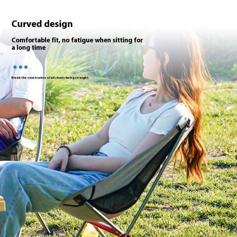 Portable Aluminum Moon Chair Outdoor Camping Leisure Chair Portable Beach Chair