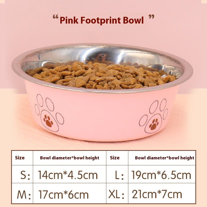 Pink Footprints Bowl