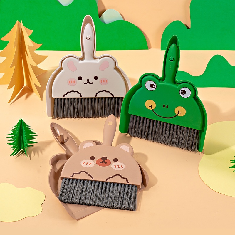 Title 1, Cartoon Broom Dustpan Suit Broom Desktop Cleani...