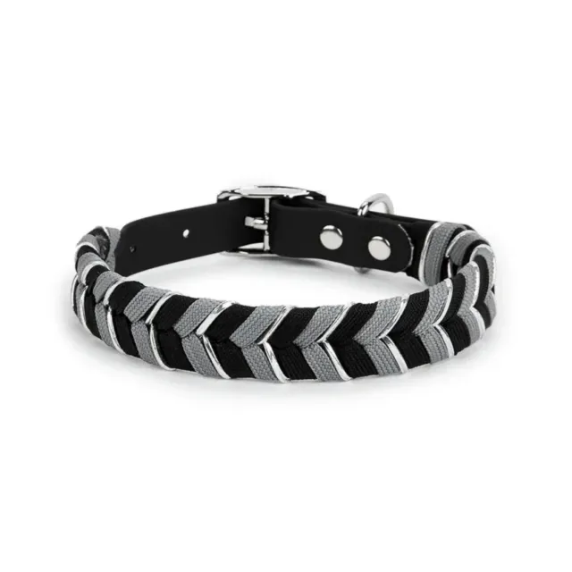 Pet Collar Metal Buckle Dog Collar Traction Night Black - Shop at LoveMi