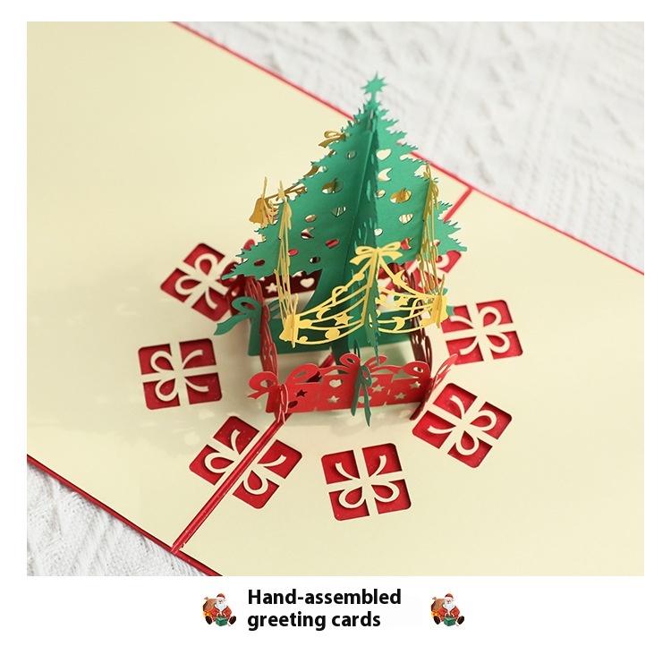 Title 4, 3d Christmas Greeting Card Stereo Christmas Tre...