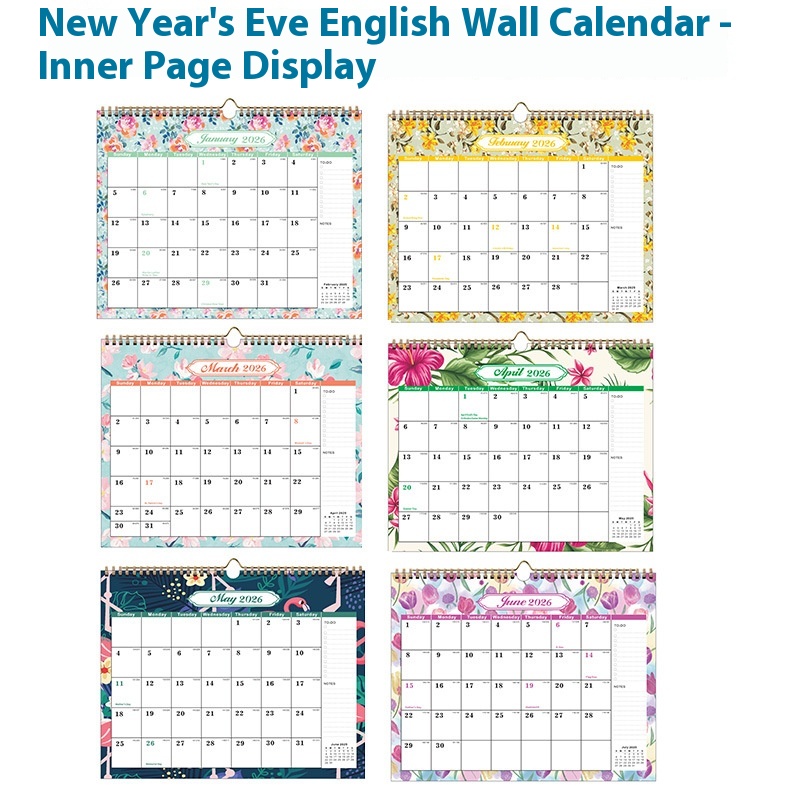 Title 3, English Version Desktop Calendar Wall Style