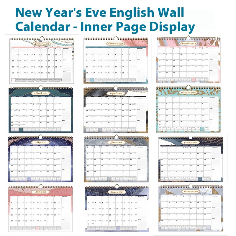 Title 4, English Version Calendar Countdown Wall Hanging