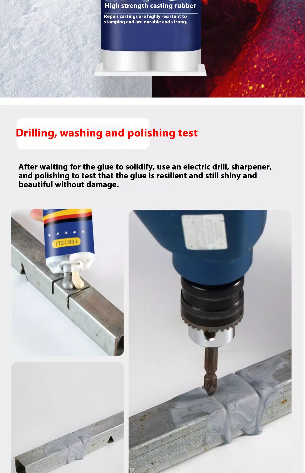 Title 4, High Strength Casting Glue Metal Repairing Agent