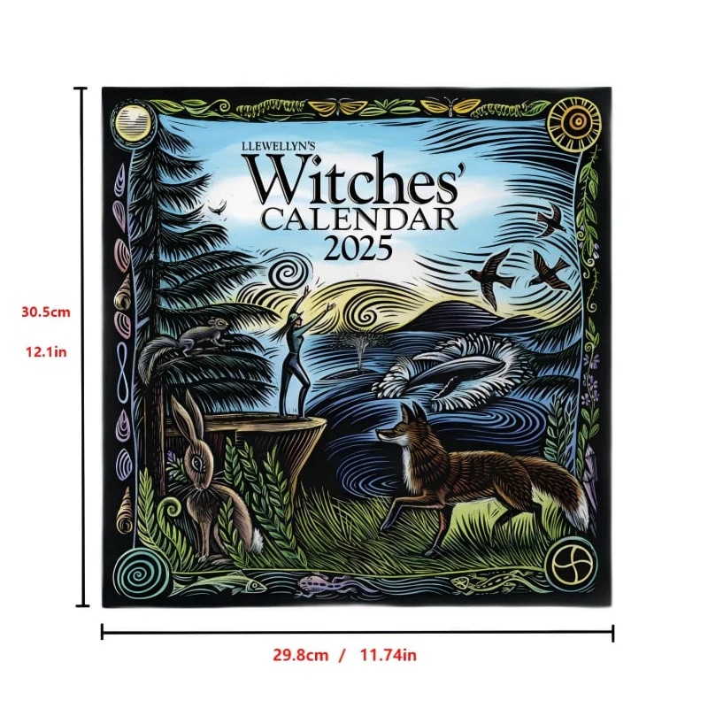 Title 1, Creative Personality Witch Calendar Coated Paper