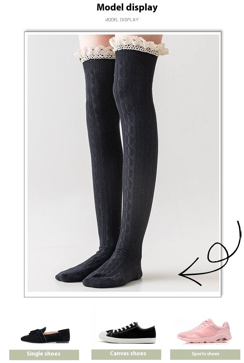 Title 6, Japanese Lengthened Vertical Bar Twist Stockings