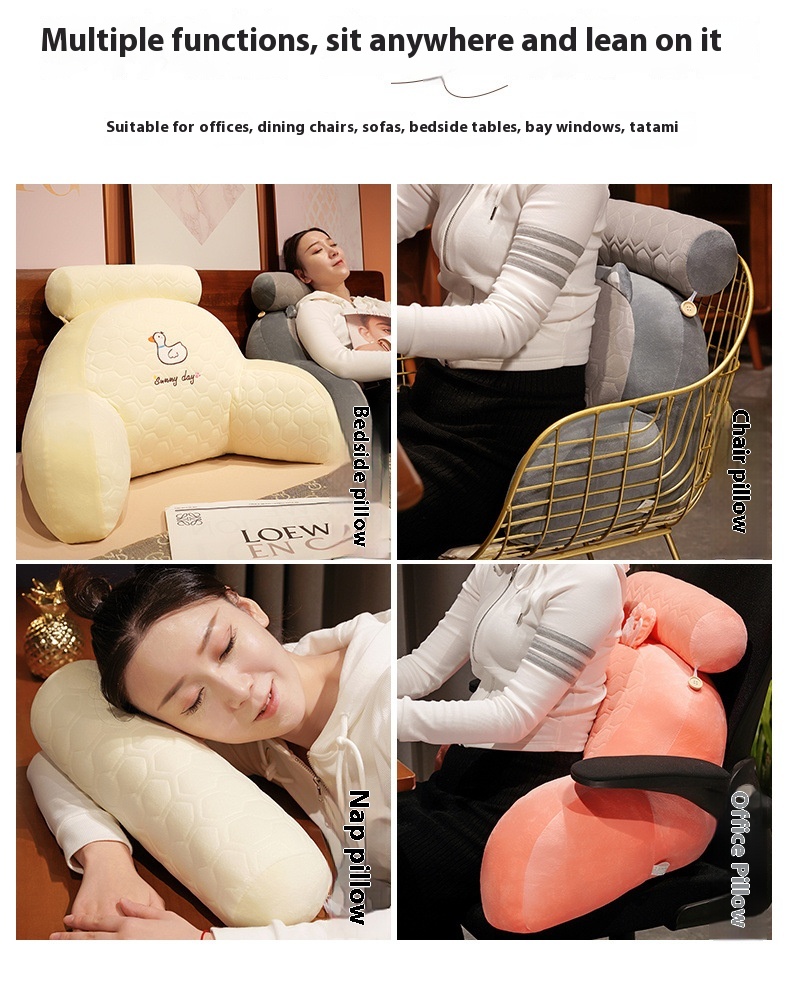 Title 8, Warm Latex Waist Cushion On The Bed For Waist P...