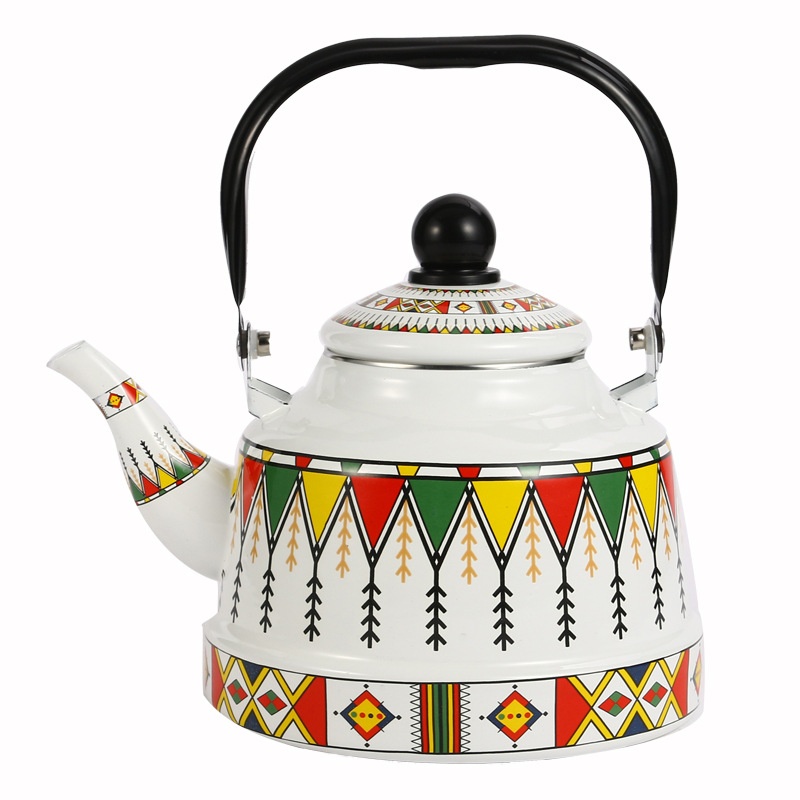 Title 2, Enamel 5L Teapot Enamel Pot Enamel Pot Kettle F...