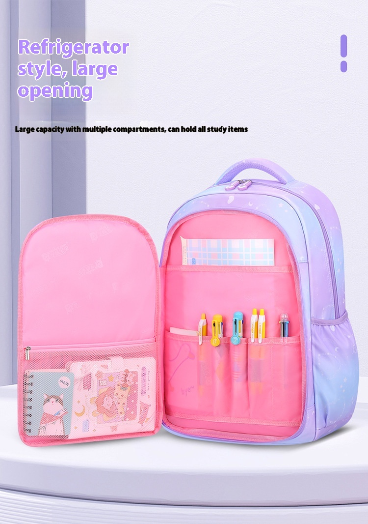 Title 6, Cute Cartoon Large Capacity Schoolbag with Spin...