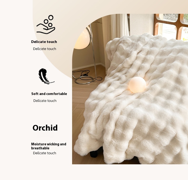 Title 11, Rex Rabbit Velvet Blanket Thickened Warm Fur Ve...