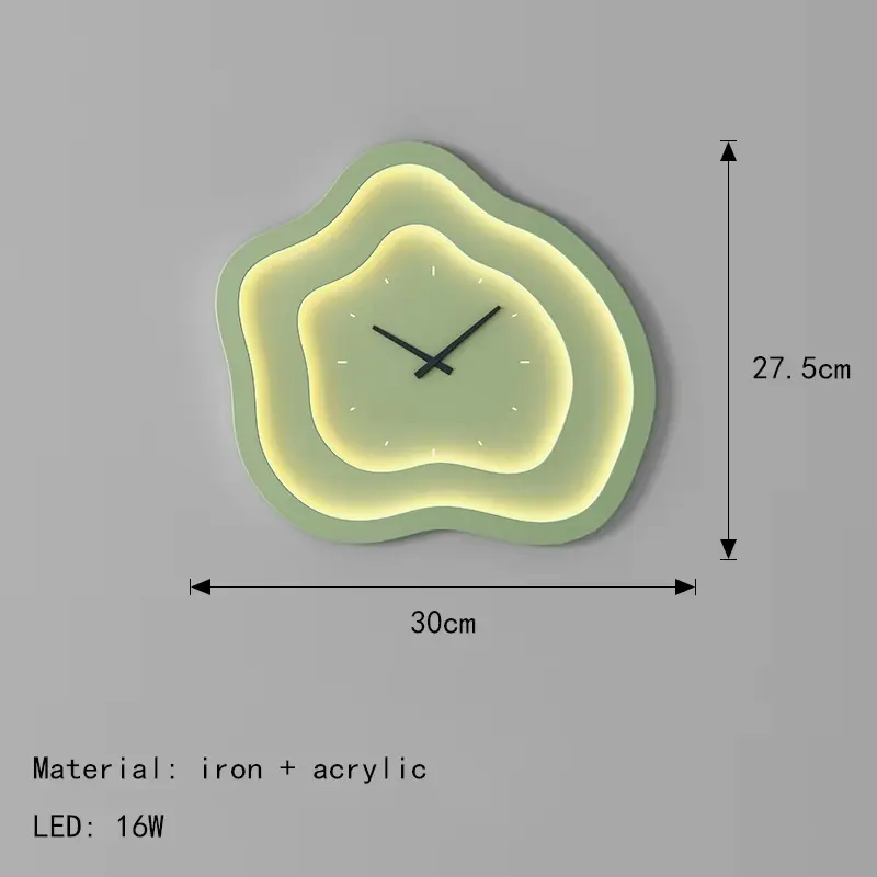 Simple Living Room Wall Lamp Clock Wall Lamp