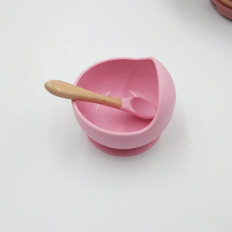 Dark Pink Wooden Handle Spoon