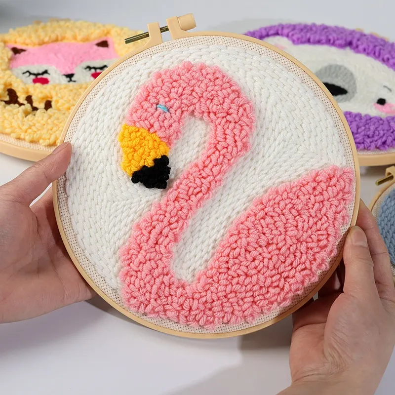 Handmade Embroidery Material Package Needle Children Beginners Stamp String