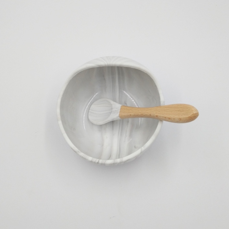 Marble Wooden Handle Spoon