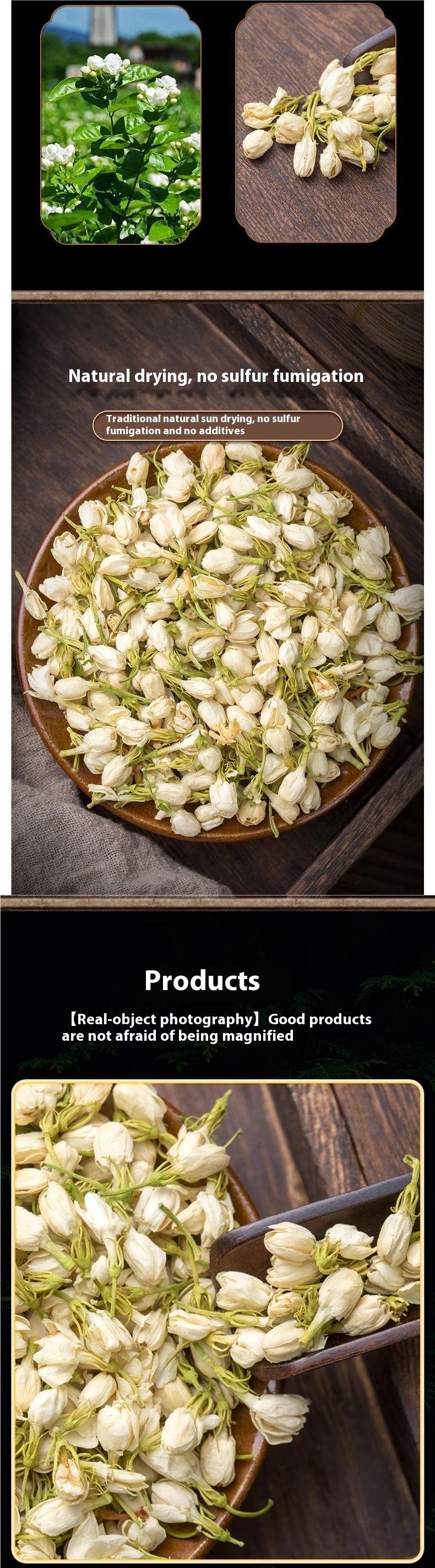 Title 2, Heavy-fragrance Tea Jasmine Flower Dried Flowers