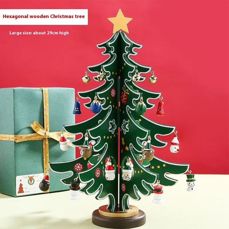 Christmas Decorations Small Mini Tree Diy Three-dimensional Layout Desktop Ornaments