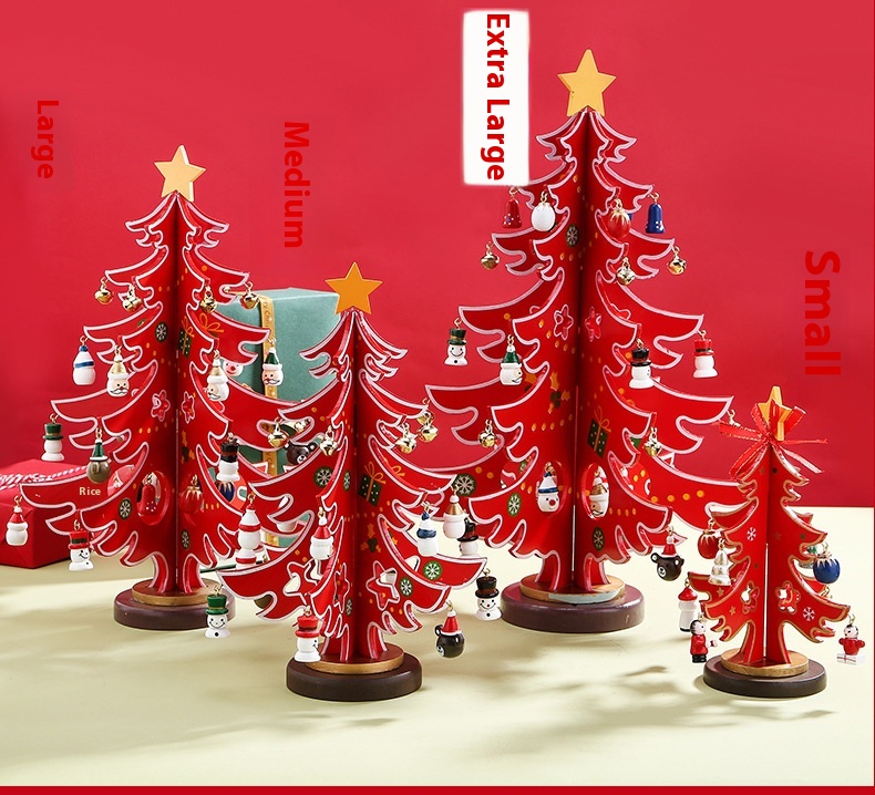 Title 14, Christmas Decorations Small Mini Tree Diy Three...