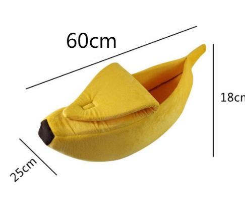 Pet House Dog Bed Banana Shape Dog House Cute Pet Kennel Nest Warm Dog Sofas Sleeping Bed