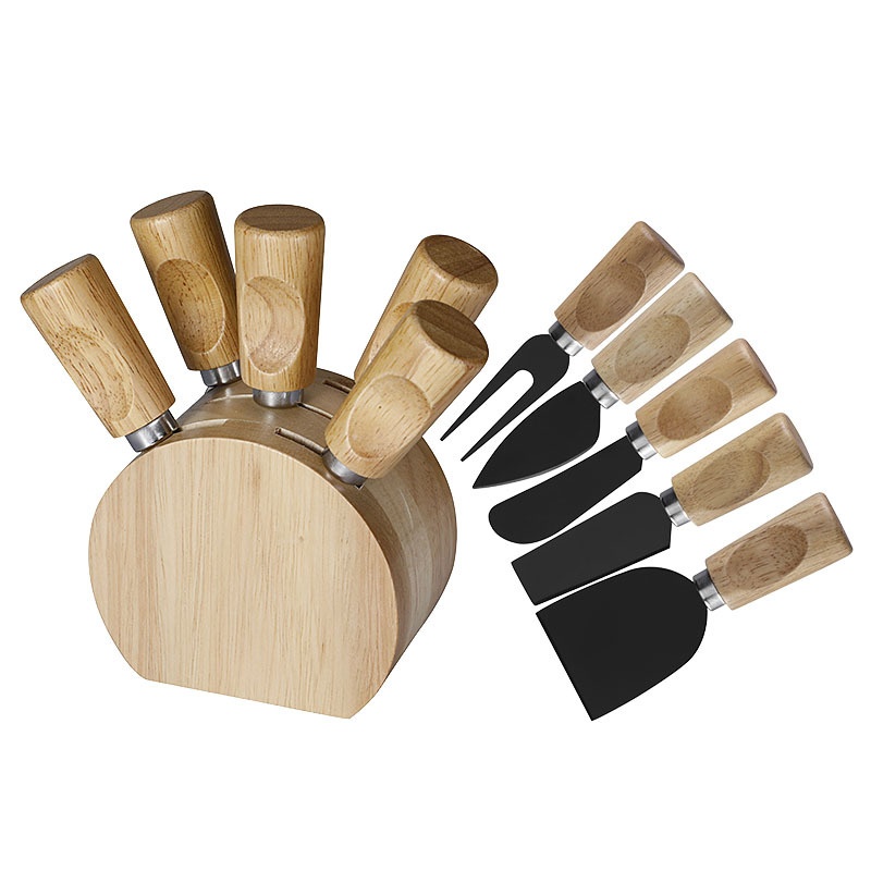 Title 9, Oak Seat Cheese Knife Suit Stainless Steel Fork...