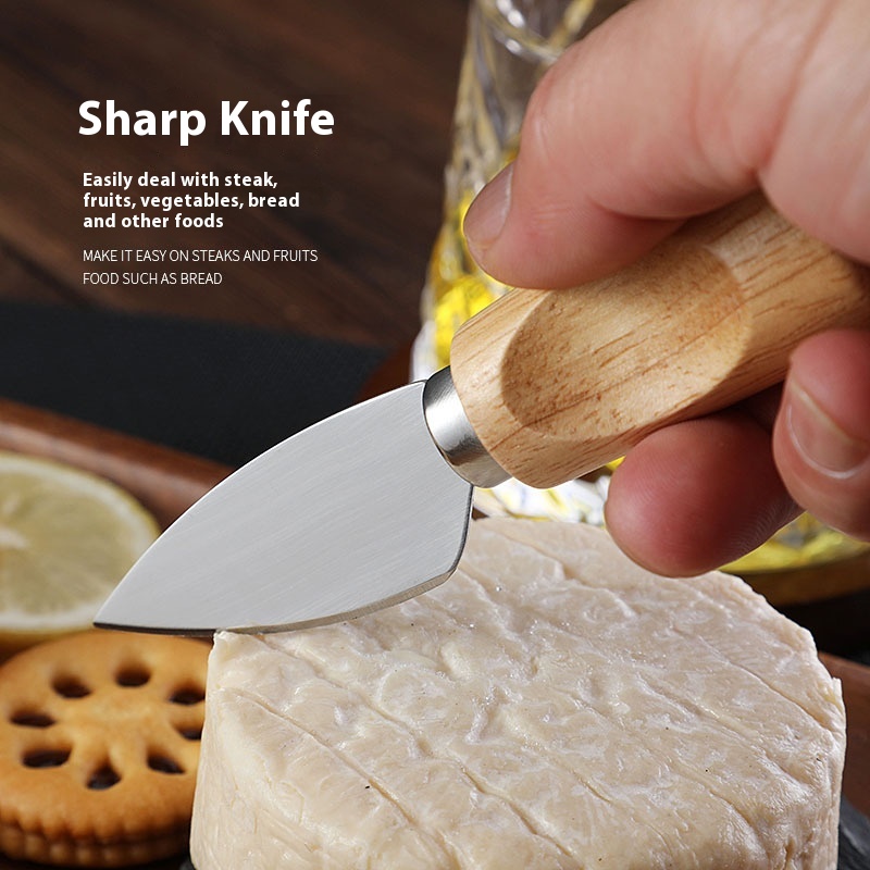 Title 11, Oak Seat Cheese Knife Suit Stainless Steel Fork...