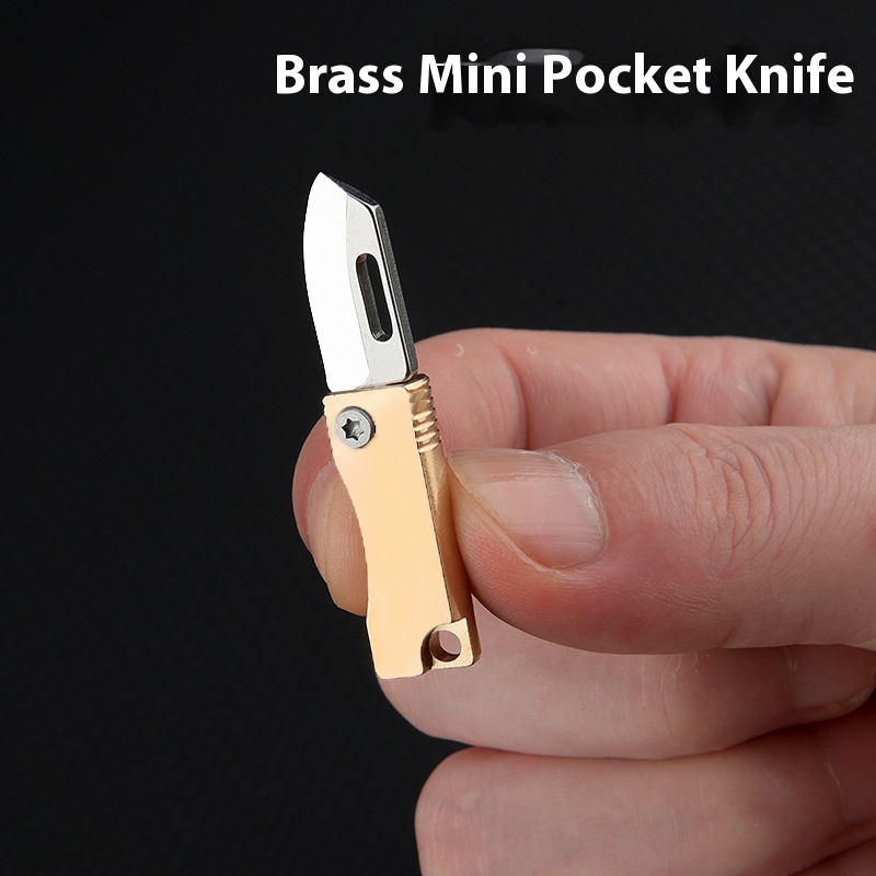 Brass A Folding Knife