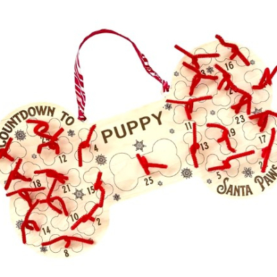 Title 2, Dog Bone Countdown Listing Christmas Decoration