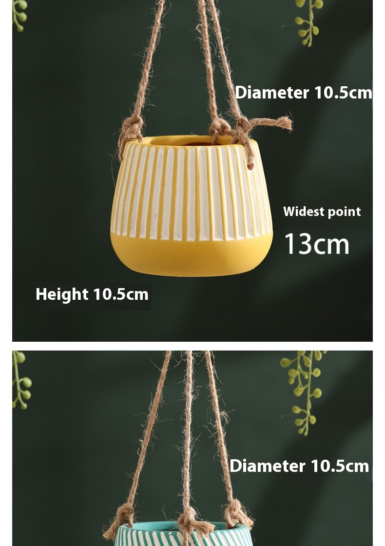 Title 4, Cradle And Flower Pot Hanging Creative Green Ra...