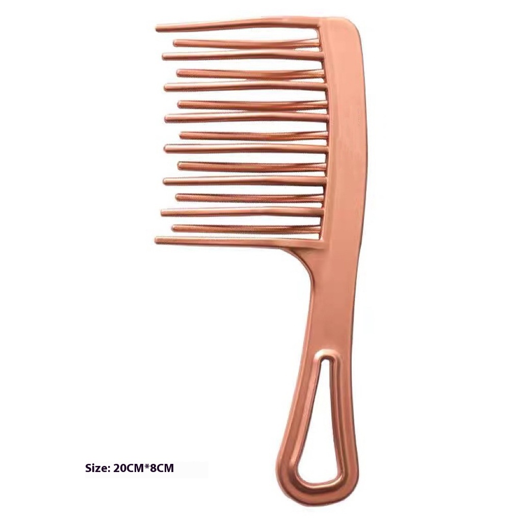 Title 3, Double Row Large Tooth Comb Curly Hair Design S...