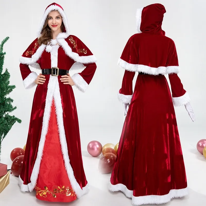 Christmas Ball Performance Costume Luxury Women's Clothing - Christmas Dance Dress-Xl