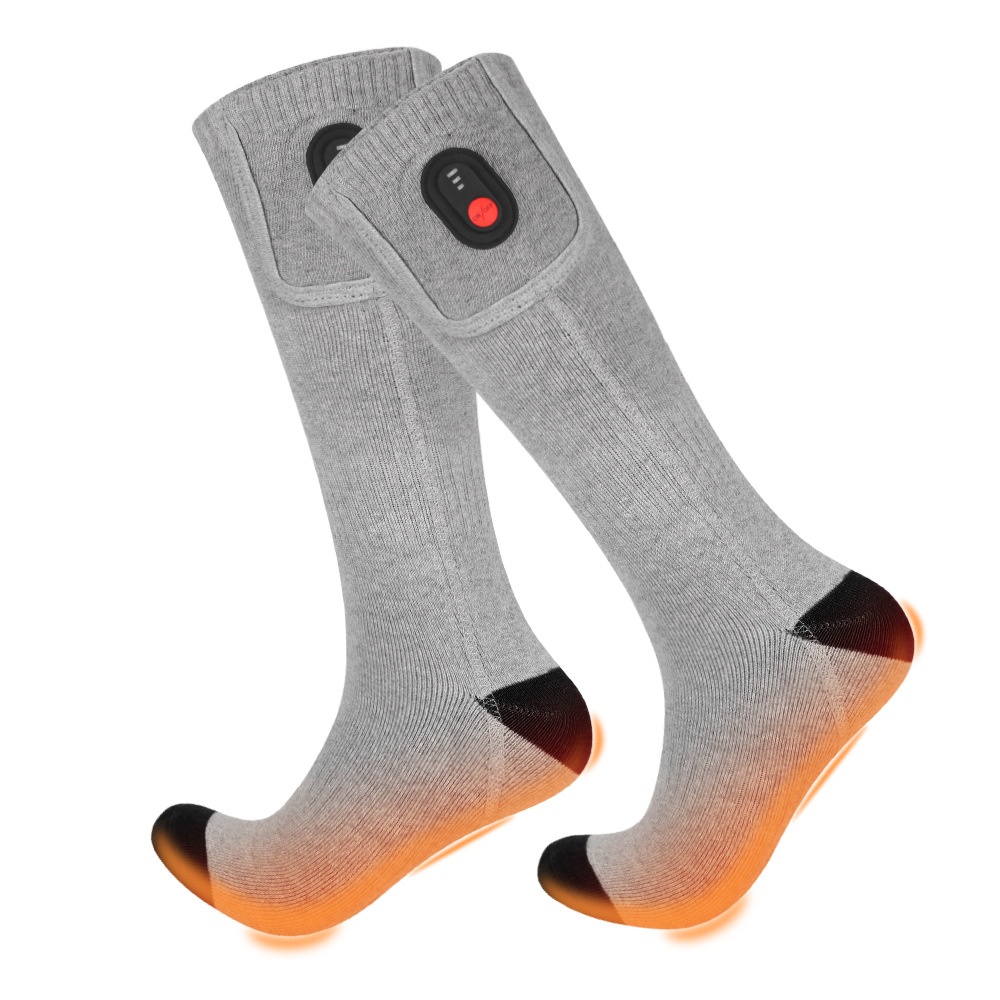 Gray Black Battery Socks