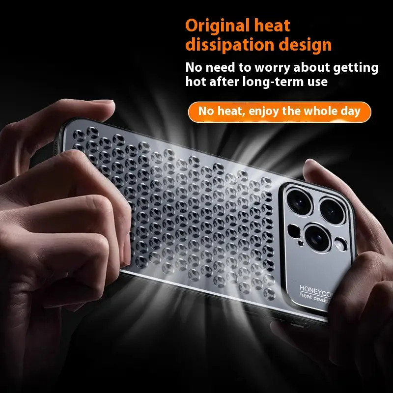 Applicable Honeycomb Heat Dissipation Phone Case