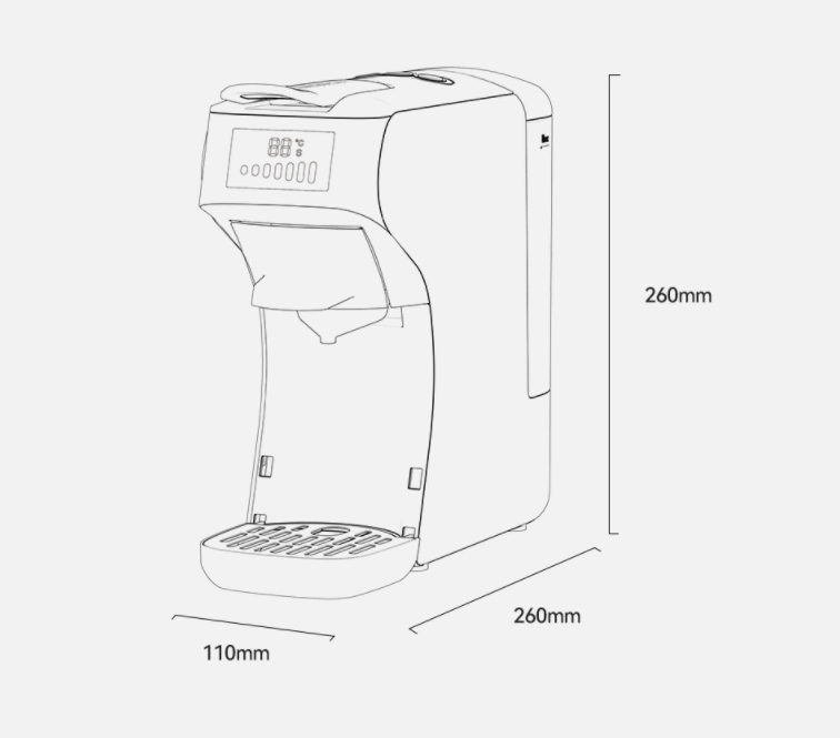 Title 1, Coffee Machine Integrated Hot And Cold Dual Tem...