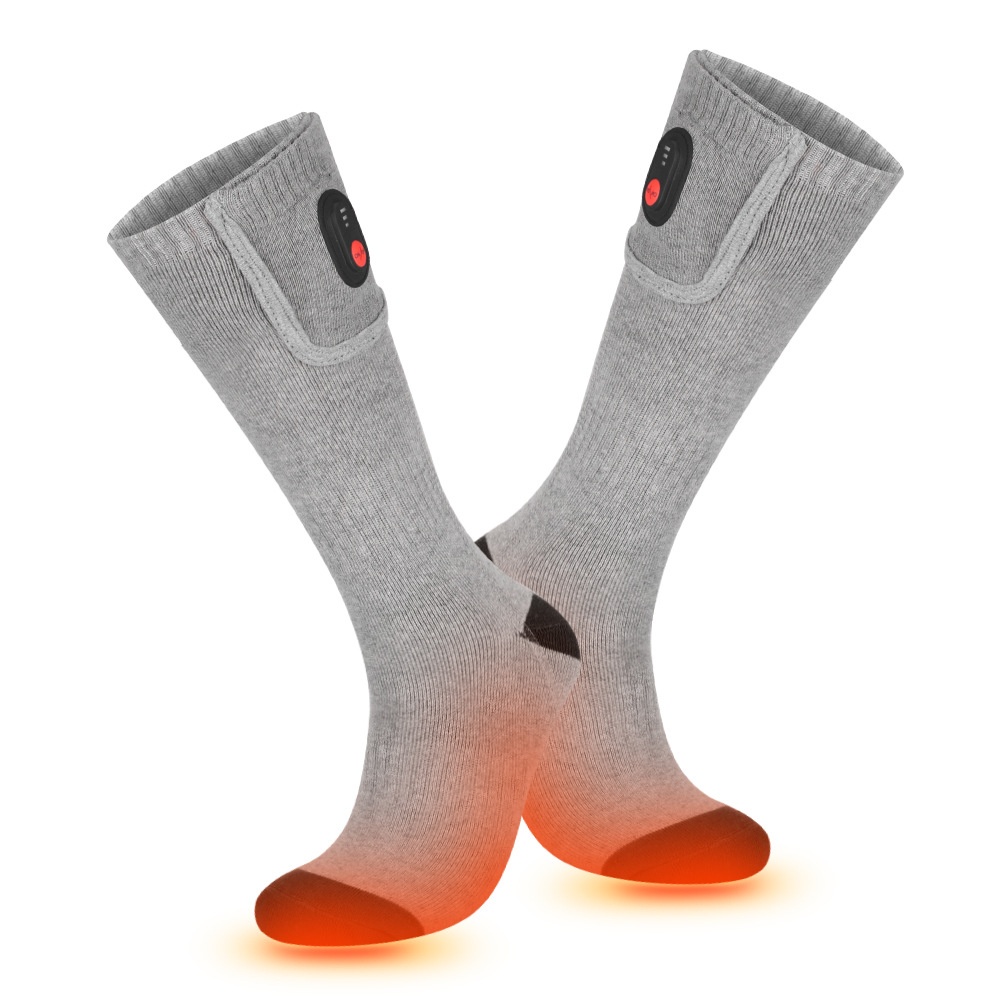 Gray And Black Thin Socks