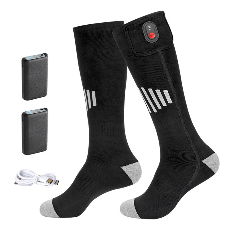 Black And Gray Battery Socks