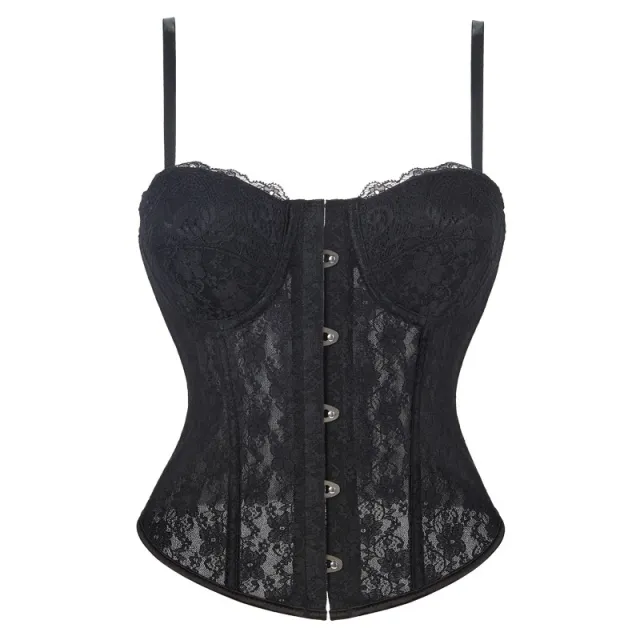 New Belly Contracting Corset Sexy Lace Breathable Black - Shop at LoveMi