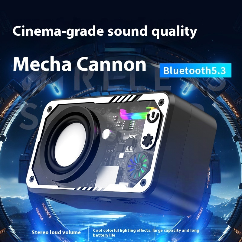 Transparent Bluetooth Speaker Wireless Outdoor Colorful Light