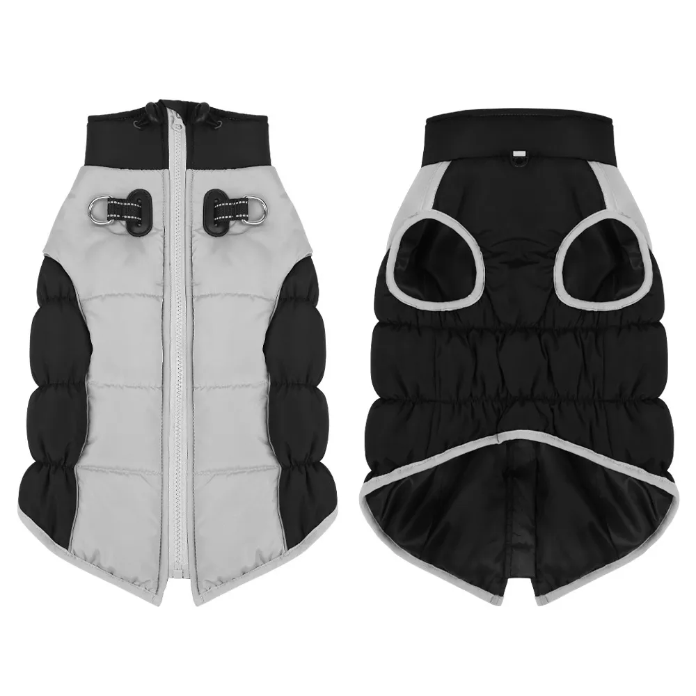 Pet Winter Clothes Windproof Medium And Large - Black