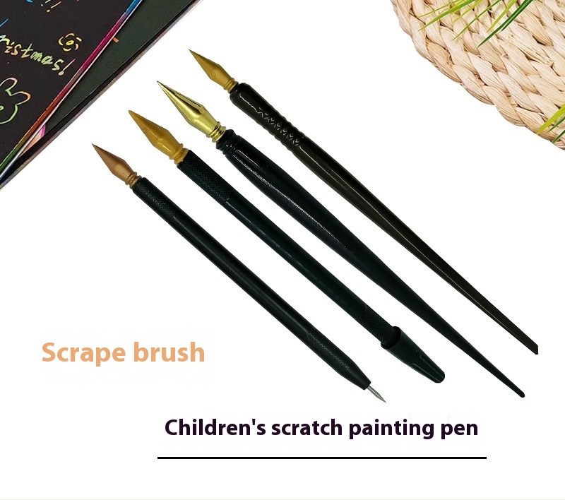 Title 1, Scratch Art Paper Brush Kinderkunstgereedschap ...