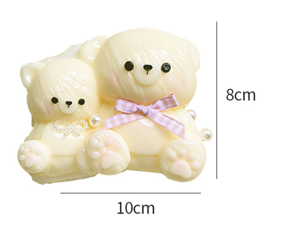 Title 1, Handmade Edible Silicon Child And Mother Bear S...