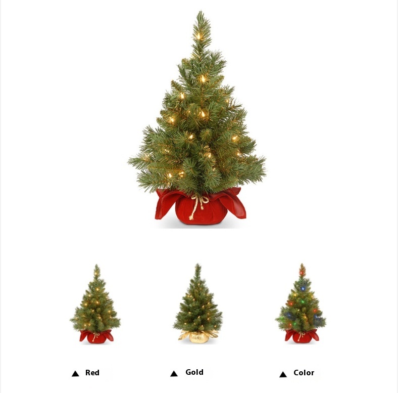 Title 6, Mini Artificial Tree Christmas Decorations Fami...