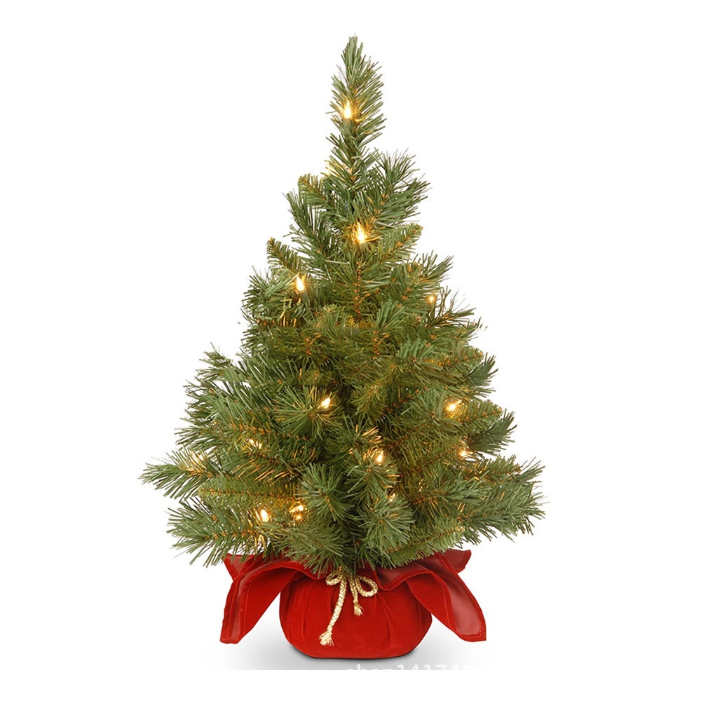 Title 1, Mini Artificial Tree Christmas Decorations Fami...