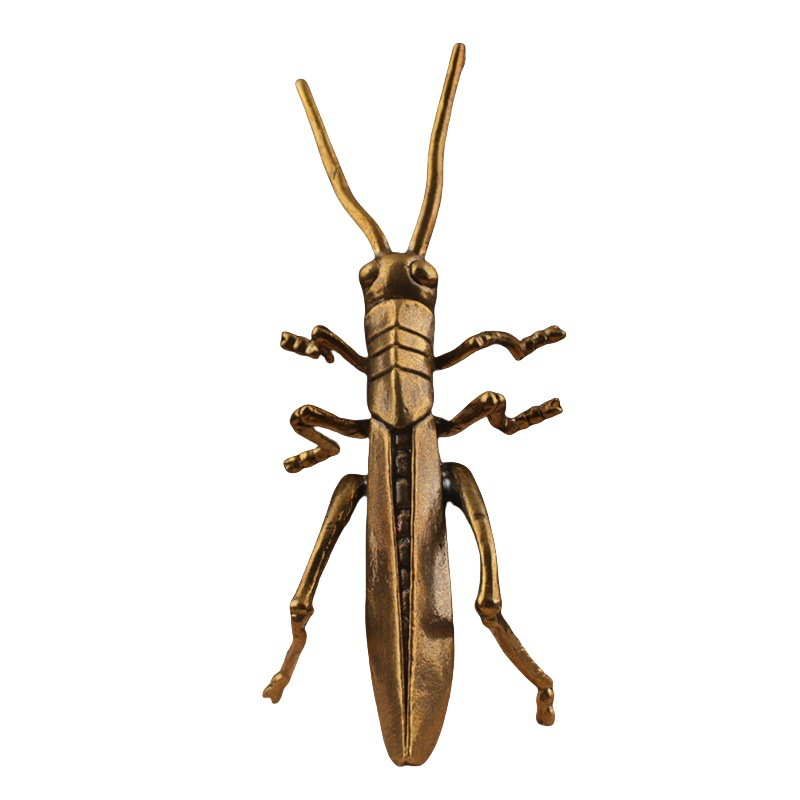 Title 5, Antique Bronze Grasshopper Tea Ornaments