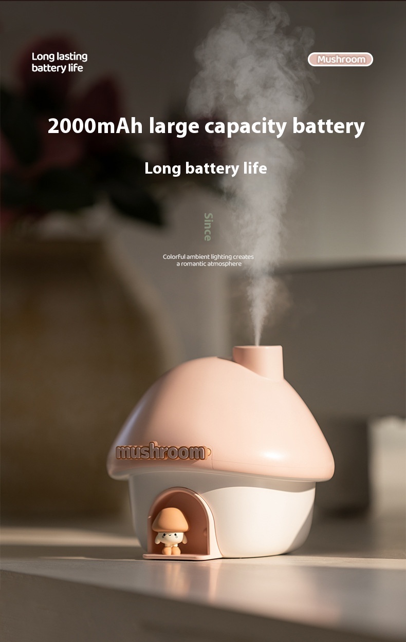 Title 6, Mushroom House Ambience Light Mute Humidifier