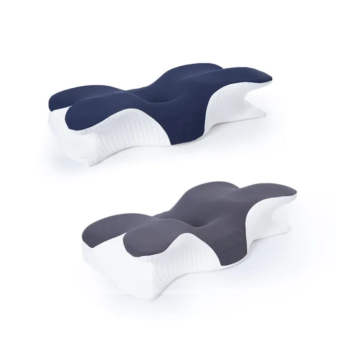 Memory Foam Neck Pillow, Supportive Travel Pillow for Airplane, Car and Train - detail photo 5