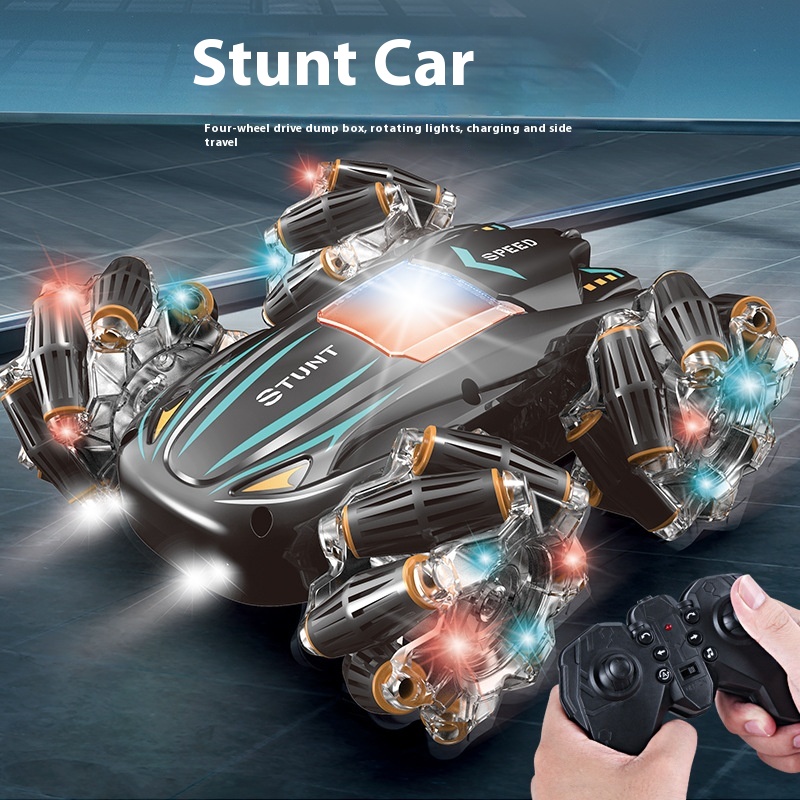 Title 7, Double-sided Stunt Drift Remote Control Car Lig...