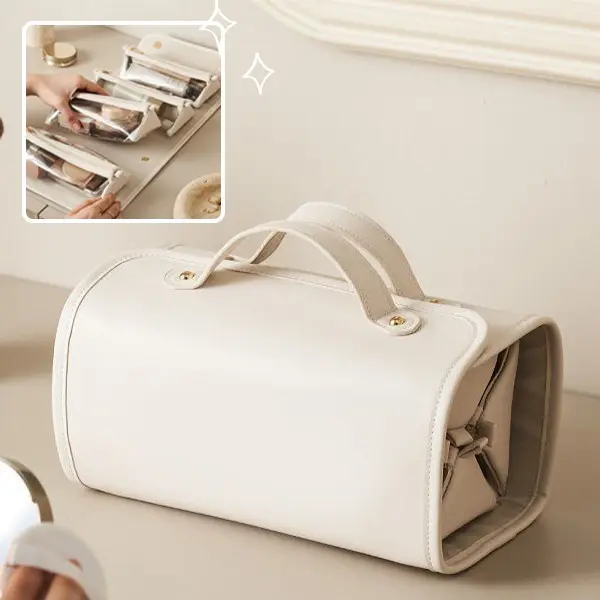 New Folding Cosmetic Bag Large Capacity Portable Handbag Waterproof