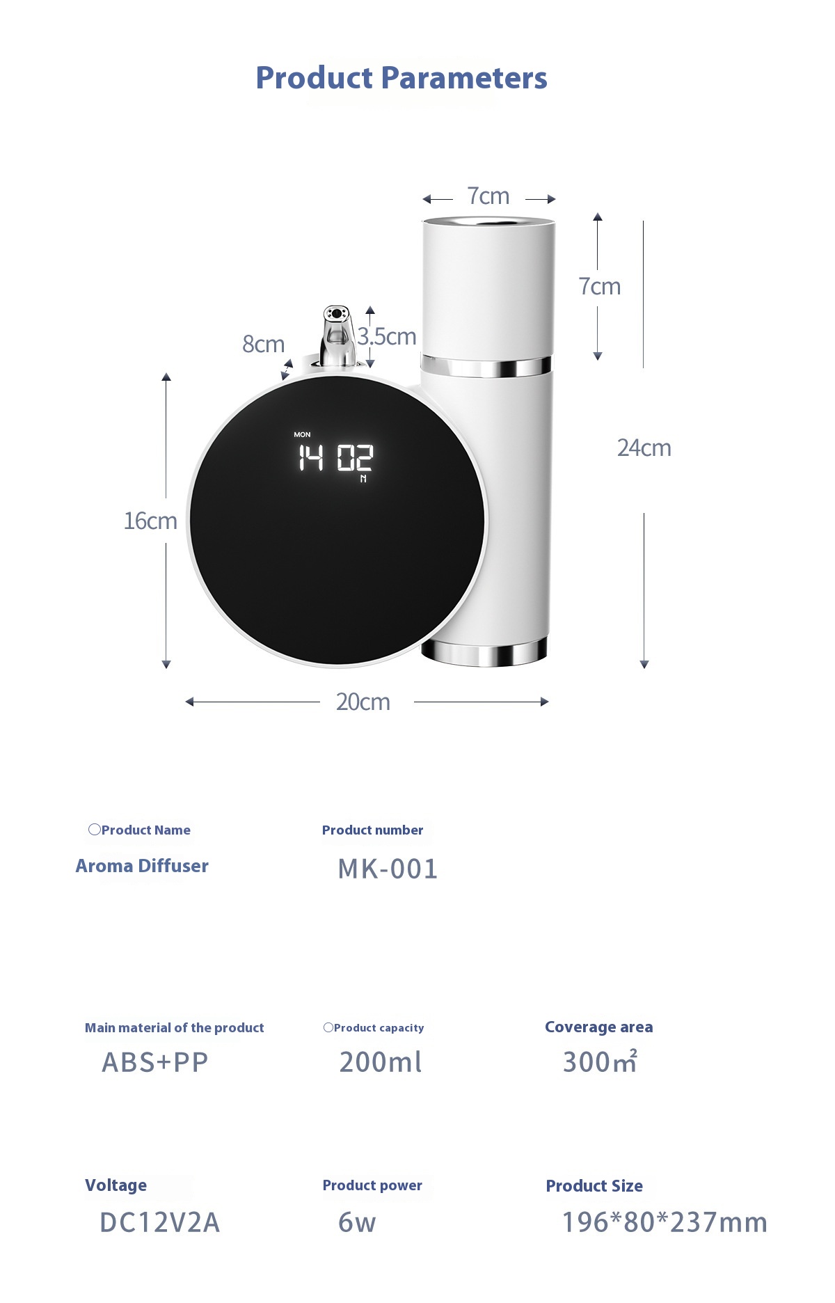 Title 12, Large Capacity Smart Ultrasonic Aroma Diffuser ...